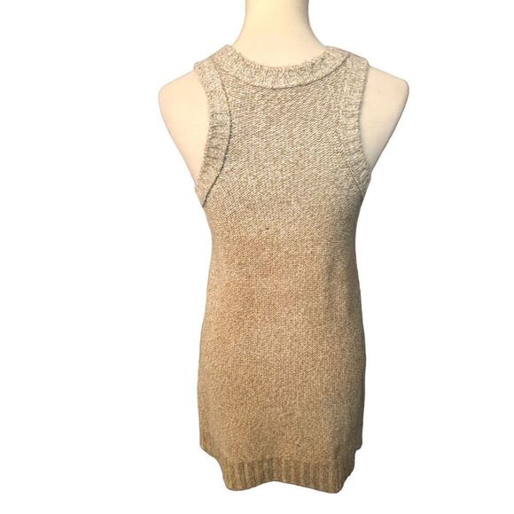 Rubbish vintage beige knitted raceback tank dress with front pockets - Picture 6 of 10